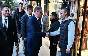Vali Balcı esnafı ziyaret edip vatandaşlarla buluştu