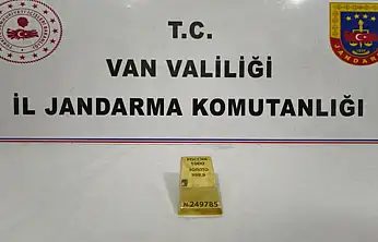 Van'da 1 kiloluk kültçe altın ele geçirildi