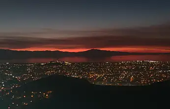 Van'da büyüleyici günbatımı