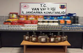 Van'da kaçak sigara, alkol ve gıda ürünü ele geçirildi
