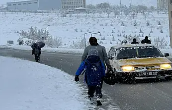 Van'da yoğun kar yağışı: Uçak seferleri rötar yaptı