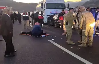 Van-Hakkari karayolunda otomobil tırla çarpıştı