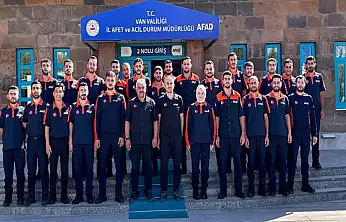 Van İl Afet ve Acil Durum Müdürlüğü'nde yeni arama kurtarma teknikerleri göreve başladı