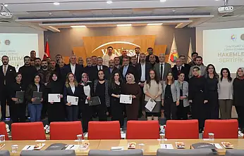 Van TSO'da Hakemler Eğitimi Sertifika Töreni düzenlendi