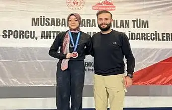 Vanlı sporcu Nergiz Meryem Baş'tan Türkiye ikinciliği
