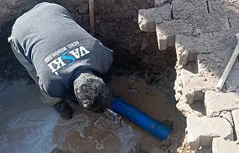 VASKİ'den su arızasına müdahale