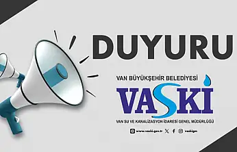 VASKİ'den zorunlu su kesintisi açıklaması