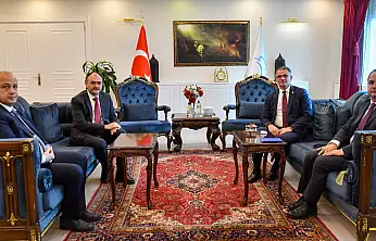 Yeni İl Millî Eğitim Müdürü Çandıroğlu, Vali Balcı'yı ziyaret etti