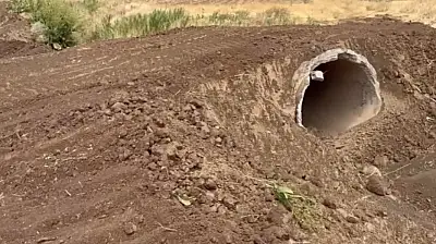 Muradiye'de buz beton boru çalışması tamamlandı
