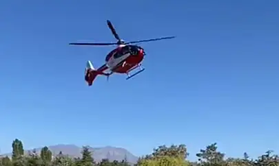 Hakkarili hasta helikopterle Van'a getirildi