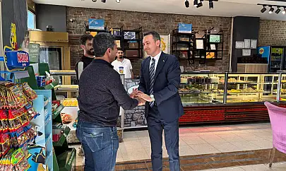 Kaymakam Bakan'dan esnafa ziyaret