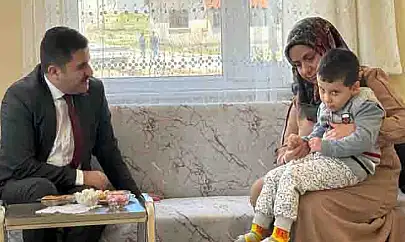 Kaymakam Rahmi Bulut, Ayça ailesini ziyaret etti