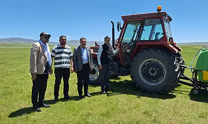 Saray'da sıvı gübre uygulaması