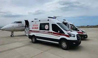 Uçak ambulansla Van'dan İstanbul'a sevk edildi