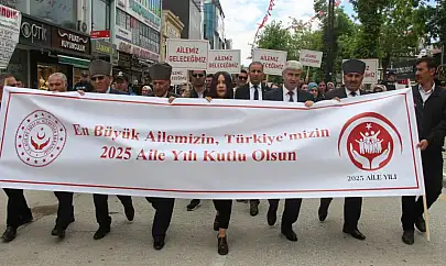 Van'da aile yılı yürüyüşü yapıldı