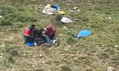 Van'da dağda bayılan çoban helikopterle kurtarıldı