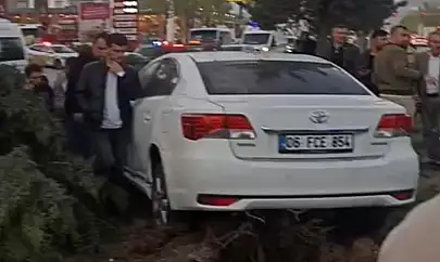 Van'da kontrolden çıkan araç ağaca çarptı: 2 yaralı