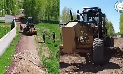 Yol çalışmaları devam ediyor