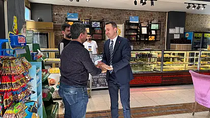 Kaymakam Bakan'dan esnafa ziyaret