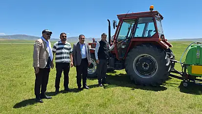Saray'da sıvı gübre uygulaması