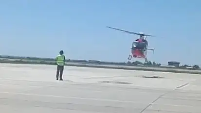 Solunum sıkıntısı yaşayan bebek ambulans helikopterle Van'a sevk edildi