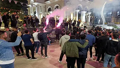 Vanspor taraftarının galibiyet coşkusu