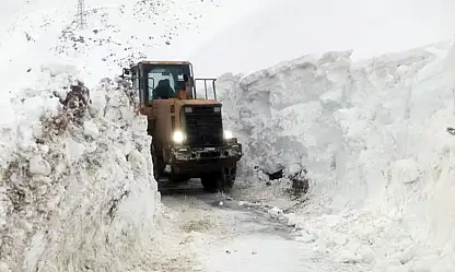 Çığ tehlikesi nedeniyle karla mücadele çalışmaları durduruldu