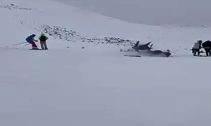 Kayak merkezinde kaza: 6 yaralı