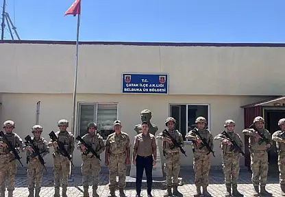 Çatak'ta jandarma karakollarına ziyaret