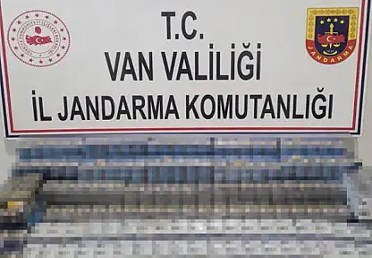 Van'da bin 314 paket kaçak sigara ele geçirildi