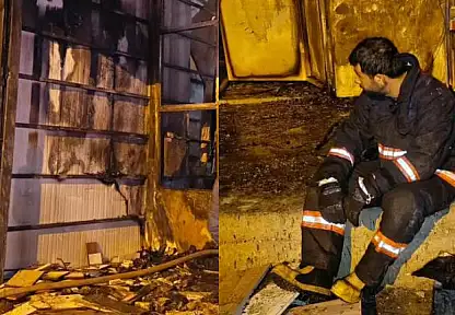 Van'da iş yeri yangını korkuttu