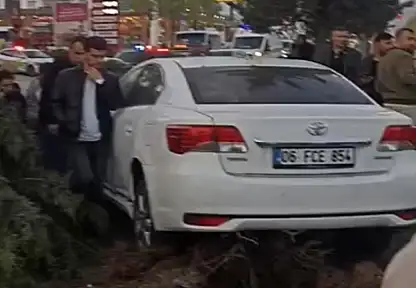 Van'da kontrolden çıkan araç ağaca çarptı: 2 yaralı