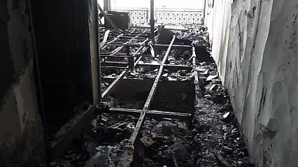 Van'da otel restoranındaki yangının boyutu gün ağarınca ortaya çıktı