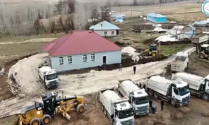 Abdal Mezrası Mahallesi'nde taziye evlerinin zemini yenilendi