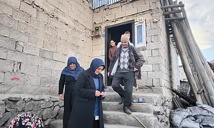 Böğrüpek Mahallesi'ndeki yangın mağdurlarına ziyaret