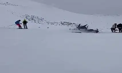 Kayak merkezinde kaza: 6 yaralı