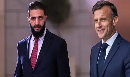 Suriye Devlet Başkanı eş-Şara ile Macron yarın Paris'te bir araya gelecek