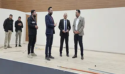 Türkmenoğlu, Kültür Merkezi inşaatında incelemelerde bulundu