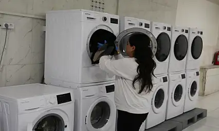 Ücretsiz çamaşırhane hizmete sunuldu