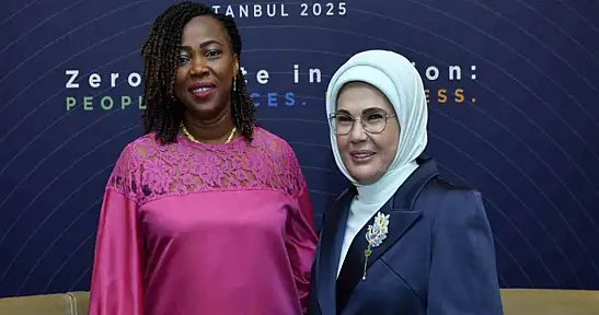Emine Erdoğan, Sierra Leone Cumhurbaşkanı'nın eşi Fatima Maada Bio ile görüştü