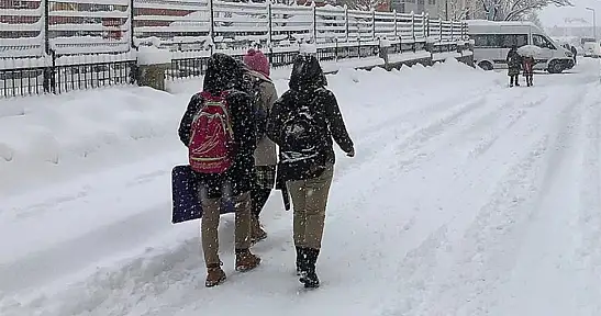 Van Muradiye'de eğitime kar engeli