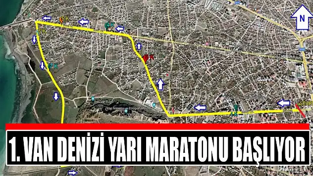 1. Van Denizi Yarı Maratonu başlıyor