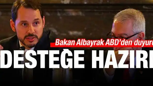 Bakan Albayrak'tan önemli açıklama!Desteğe hazırız