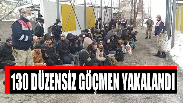 130 düzensiz göçmen yakalandı