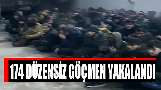 174 düzensiz göçmen yakalandı