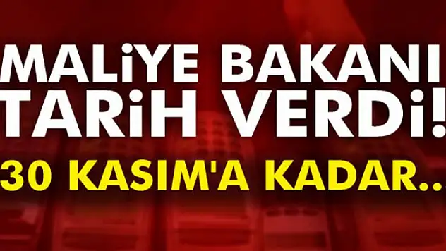 Bakan Ağbal tarih verdi: 30 Kasım'a kadar peşin ödeme seçeneğine dönebilir