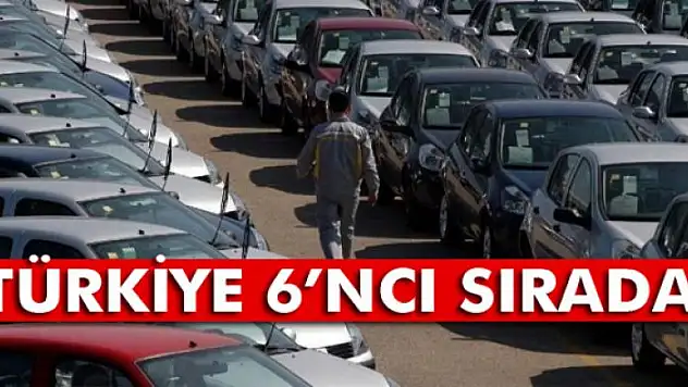 Türkiye 6'ncı sırada!