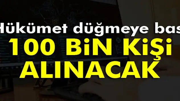 Kamuya 100 bin bilişimci alınacak