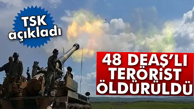 TSK: '48 DEAŞ terör örgütü mensubu etkisiz hale getirildi'