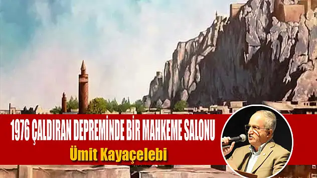 1976 Çaldıran depreminde bir mahkeme salonu